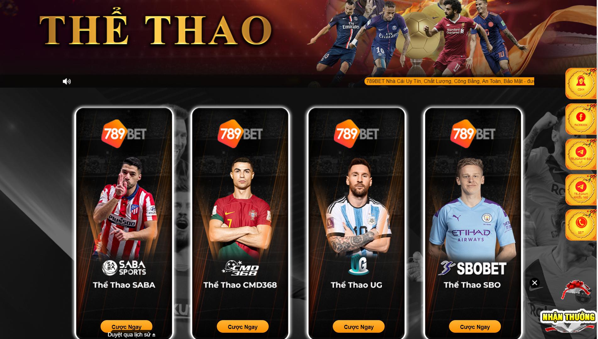 Thể thao 789bet quy tụ nhiều bộ môn đến từ những nhà cung cấp có tiếng