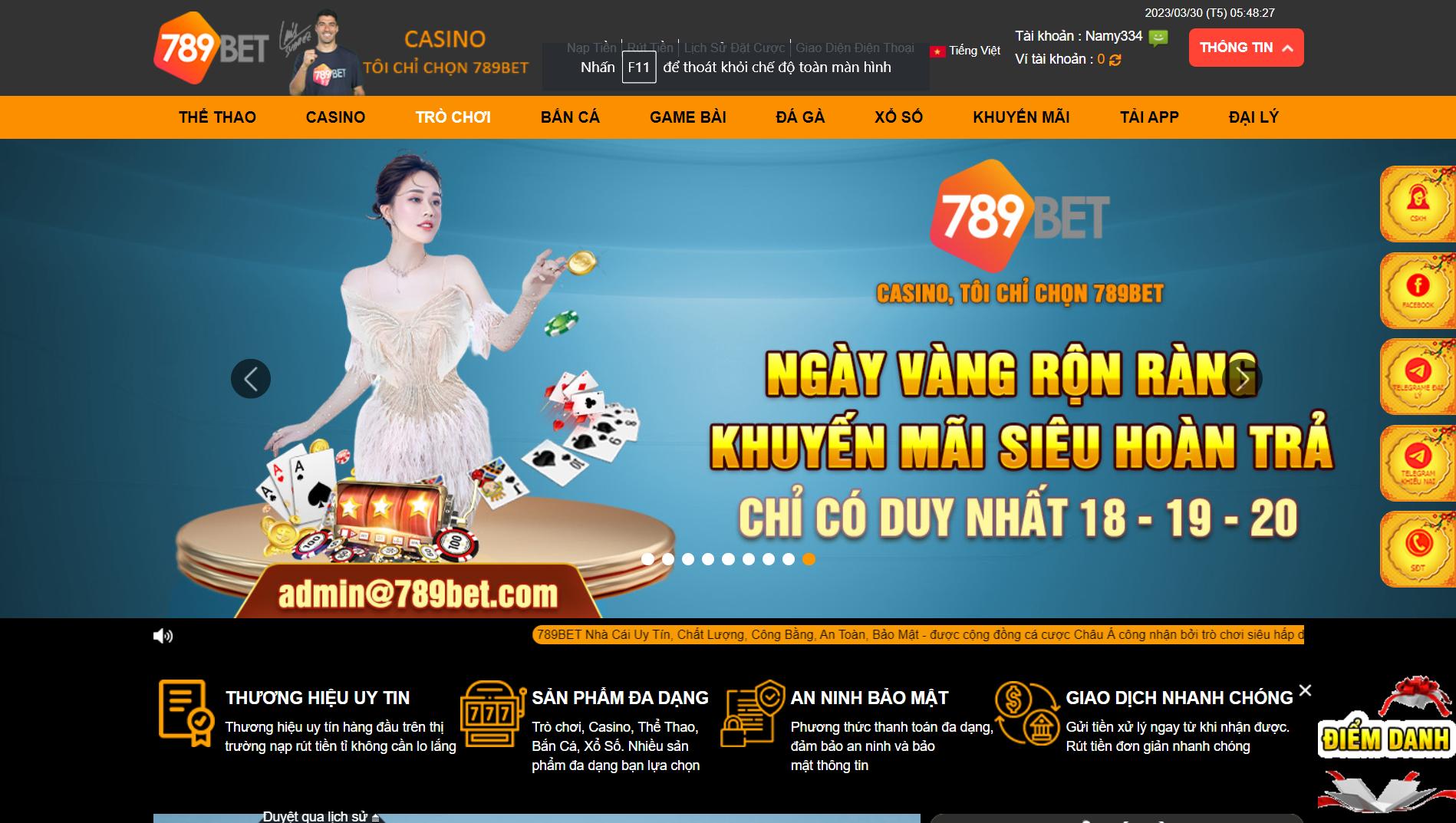 Nhà cái 789bet không tự nhiên vô cớ đi khóa tài khoản cược của anh em