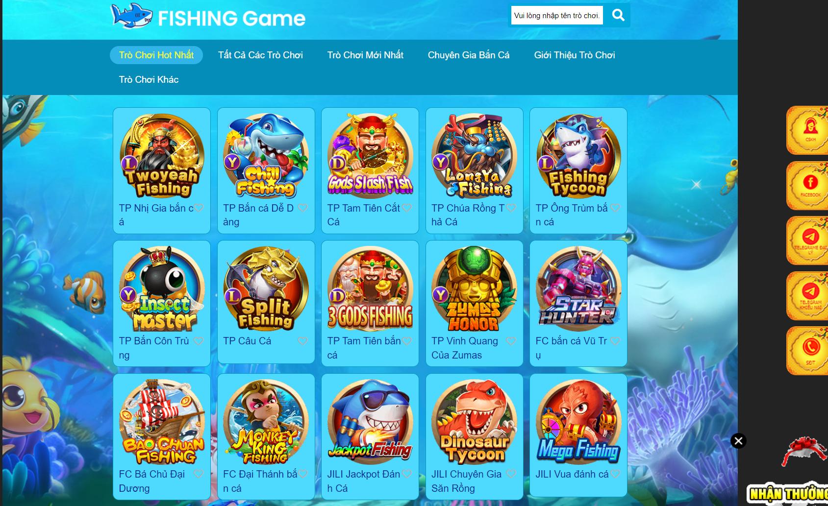 Từng loài sinh vật trong game bắn cá 789bet ẩn chứa phần xu thưởng riêng